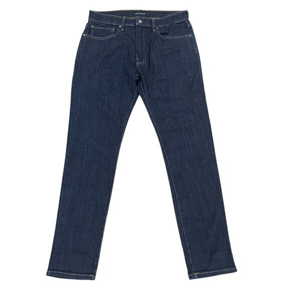 Lucky Brand Mens 105 Slim Jeans Size 32/32 Taper Dark Wash Denim Classic Basic - Picture 1 of 9